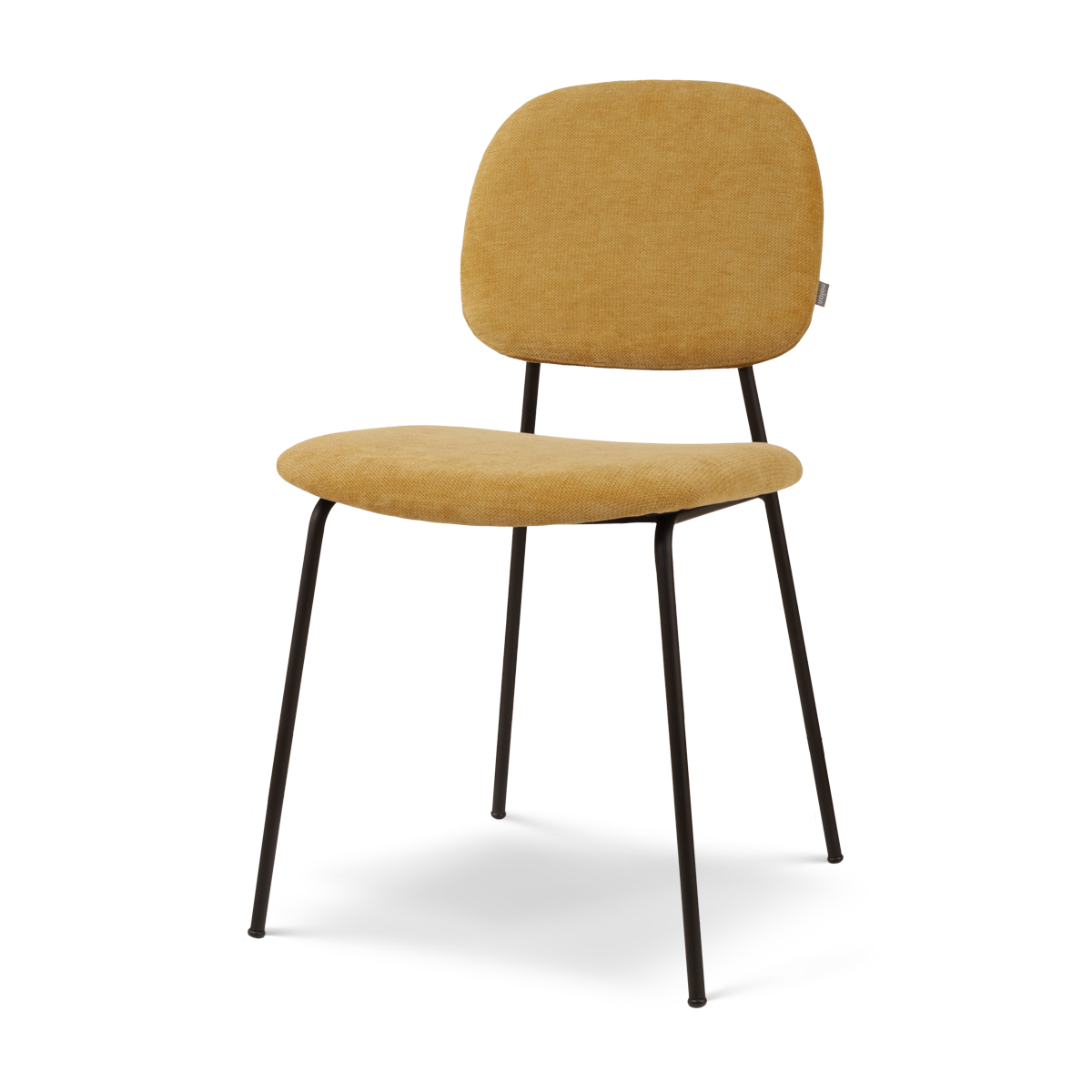 Nolon Jasmijn Eetkamerstoel Warm Oker - Zwart