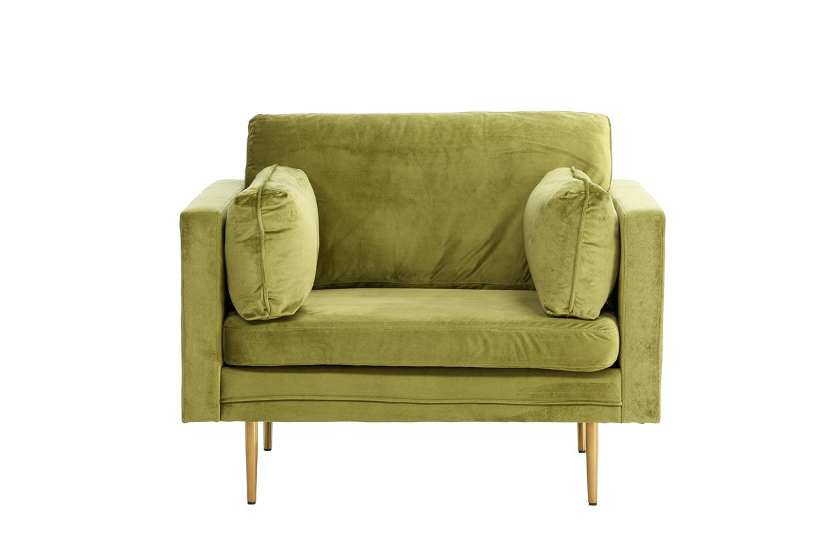 Renzo Fauteuil - Groen Velours