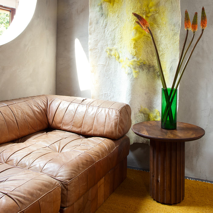 Raw Materials Bullnose bijzettafel Reversed Fluted - 55 cm