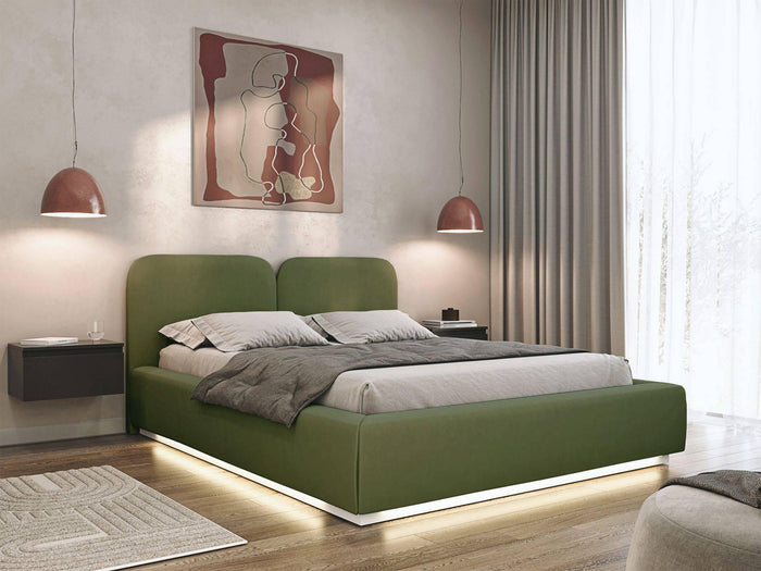 Selsey Design Bedframe Cremona velvet 180 x 200 cm met verlichting