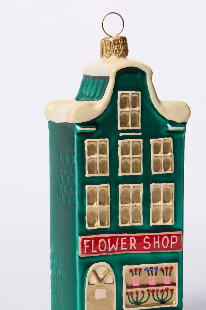 Sissy-Boy Kerstornament grachtenpand bloemenwinkel