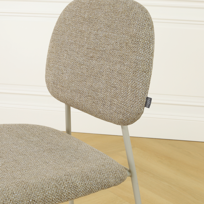 Nolon Jasmijn Eetkamerstoel  Taupe Melange - Grijsbeige