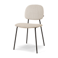 Nolon Jasmijn Eetkamerstoel Beige Melange - Zwart
