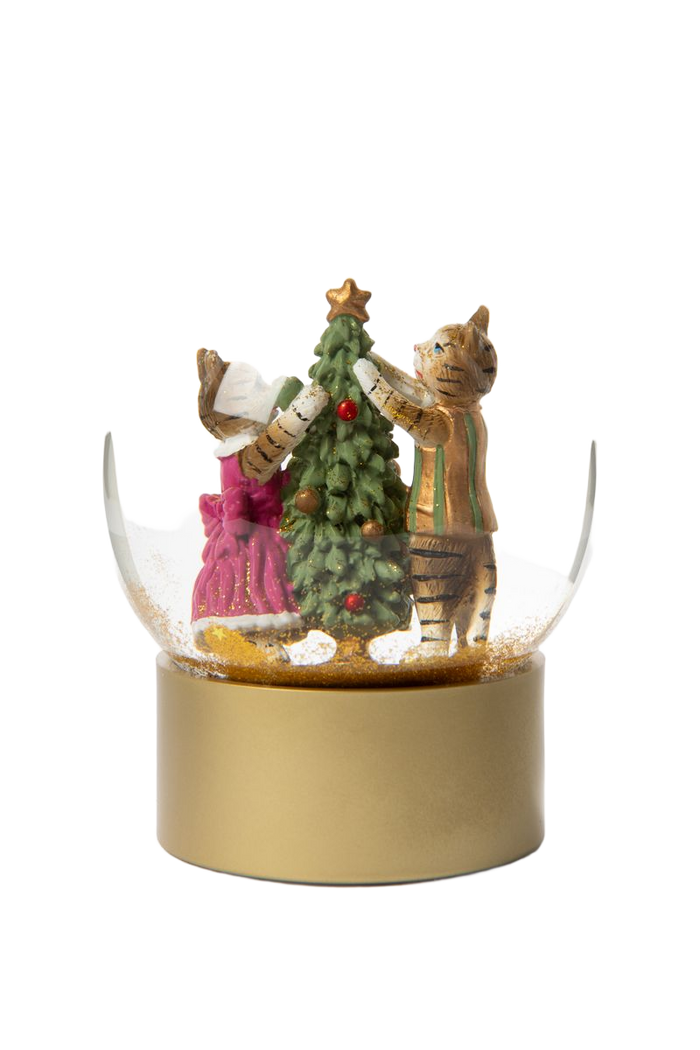 Sissy-Boy glazen sneeuwbol met katjes