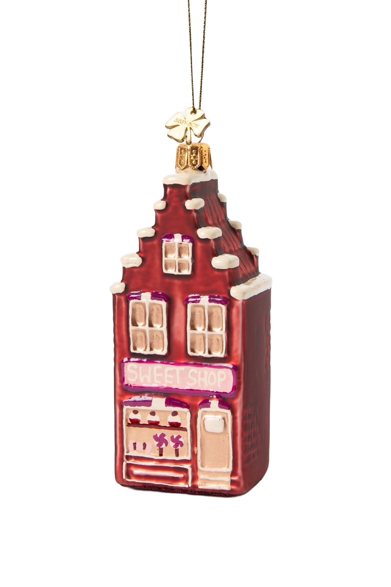Sissy-Boy Kerstornament grachtenpand snoepwinkel