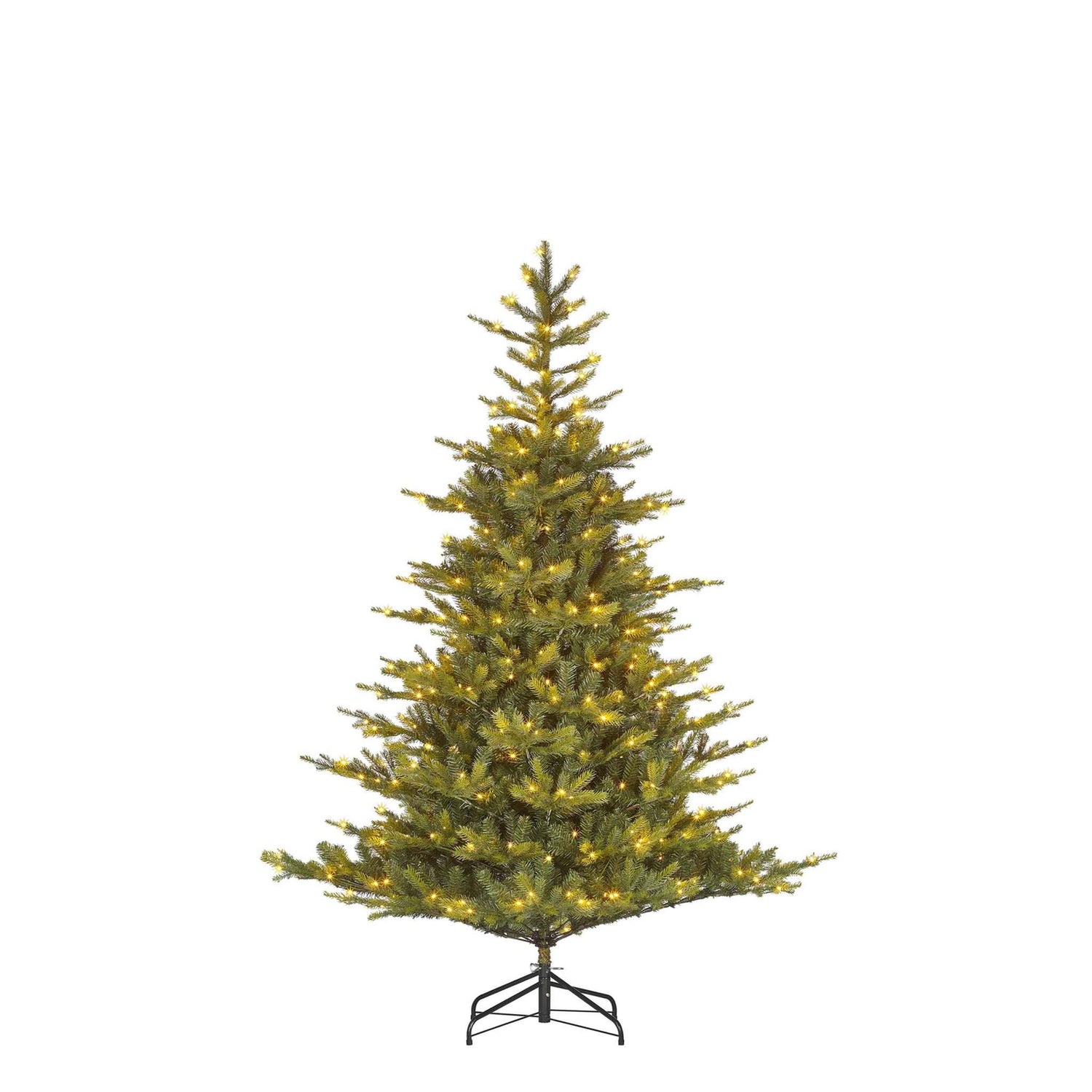 Black Box Kunstkerstboom Grimshaw - 132x132x185 cm - LED lampjes - Groen