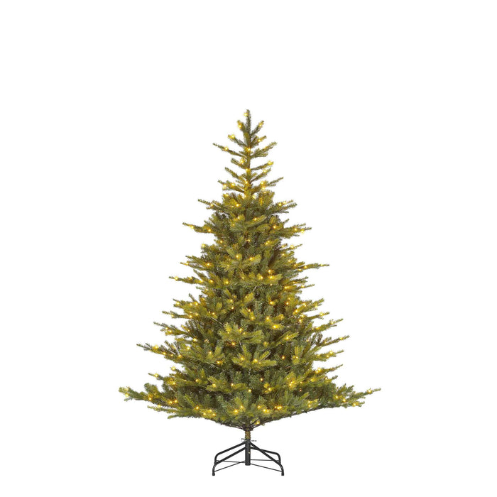 Black Box Kunstkerstboom Grimshaw - 132x132x185 cm - LED lampjes - Groen