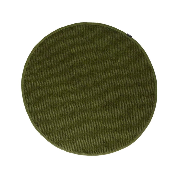 Nordic Weavers Rond wollen vloerkleed Lett - groen - 190 cm