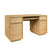 sweeek - Bureau houteffect bureau 2 deuren 2 laden 1 nis 140cm