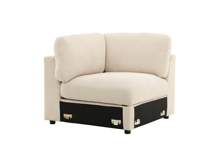 Fjôrd - Hoekbank Element - Beige - 99x99x86cm - Salerno