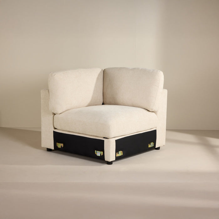 Fjôrd - Hoekbank Element - Beige - 99x99x86cm - Salerno