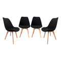 sweeek - Corduroy Scandinavische stoelen met beukenhouten poten (set