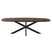 StarFurn - Eettafel Deens Ovaal Bruin|Zwart - 200x100x76cm - Madison