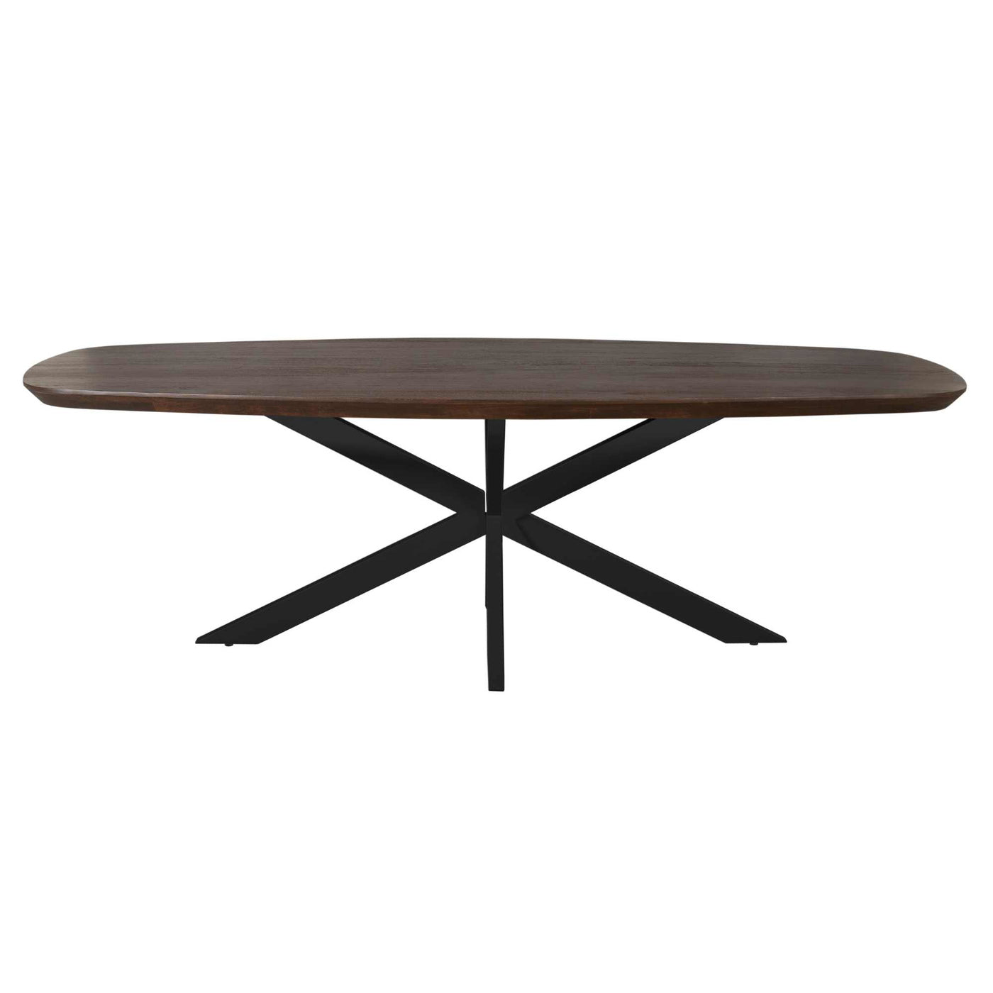 StarFurn - Eettafel Deens Ovaal Bruin|Zwart - 200x100x76cm - Madison