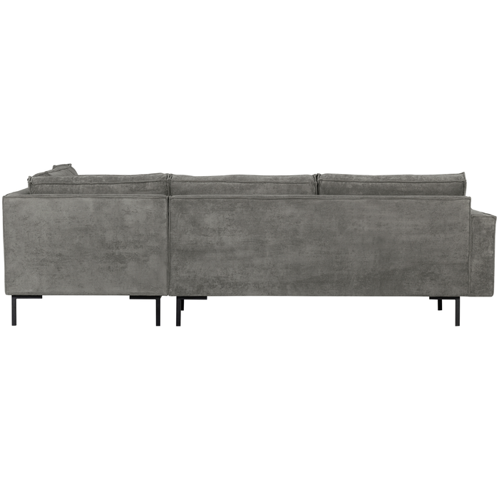 WOOOD Arwin Hoekbank Rechts - Ribstof - Olijfgroen