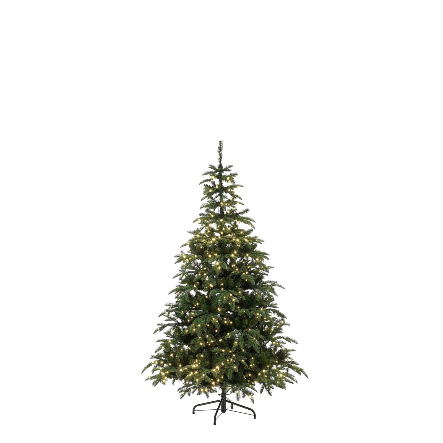 Black Box Kunstkerstboom Picton - 94x94x155 cm - LED lampjes - Groen