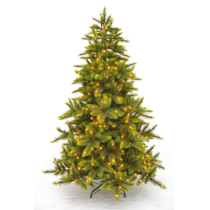Triumph Tree Kunstkerstboom Wyoming - 145x145x215 cm - LED lampjes - Groen
