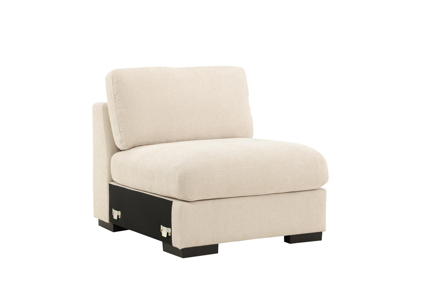 Fjôrd - Hoekbank Zonder Arm - Beige - 87x102x86cm - Salerno