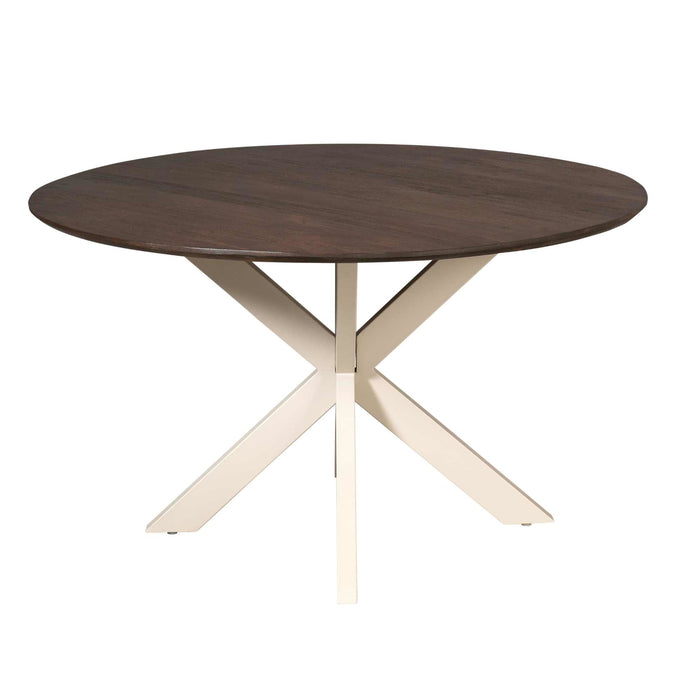 StarFurn - Eettafel Deens Ovaal Bruin|Zand - 150x150x76cm - Madison