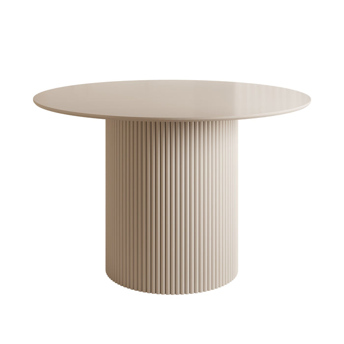 Meubella - Modena - Eetkamertafel - Wit - 120x120x76 cm