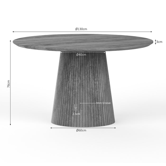 Starfurn Eettafel Solana | 130 cm | Naturel