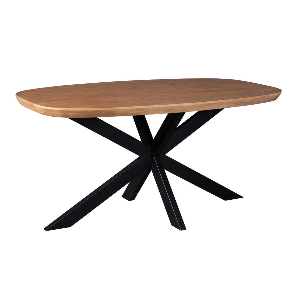 StarFurn - Eettafel Deens Ovaal Naturel Hout - 160x90x76cm - Madison