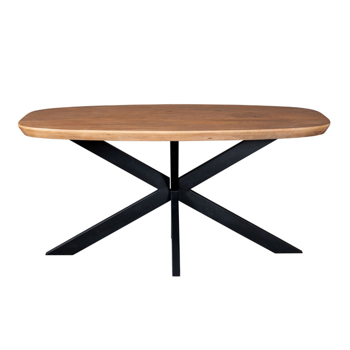 StarFurn - Eettafel Deens Ovaal Naturel Hout - 160x90x76cm - Madison