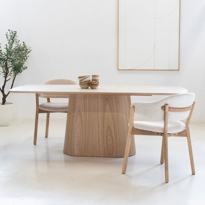 Giga Meubel - Eettafel Thomas Naturel Keramisch 200cm