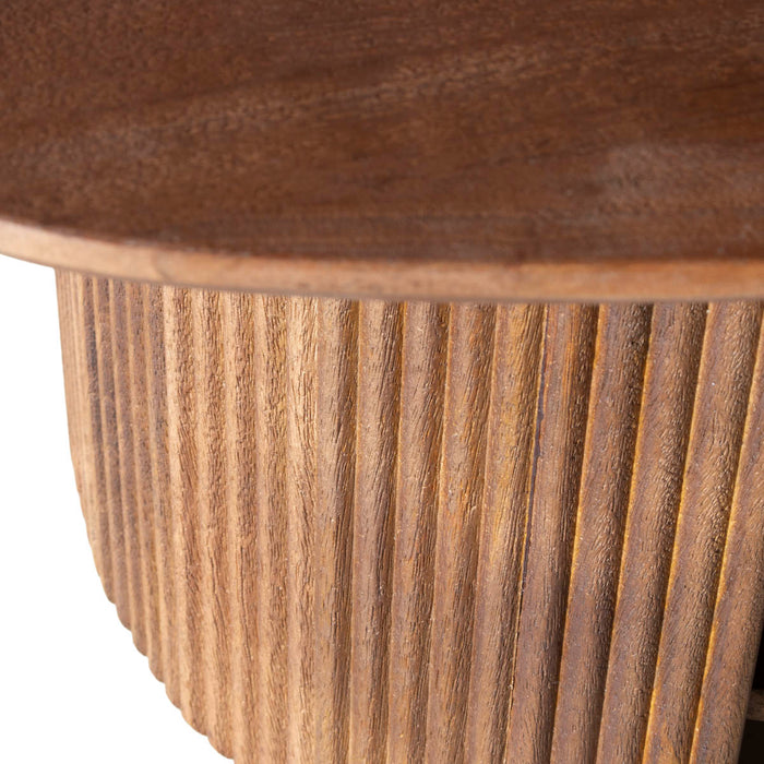 Giga Meubel - Salontafel Deens Ovaal - Bruin Hout - 1308cm - Lorna