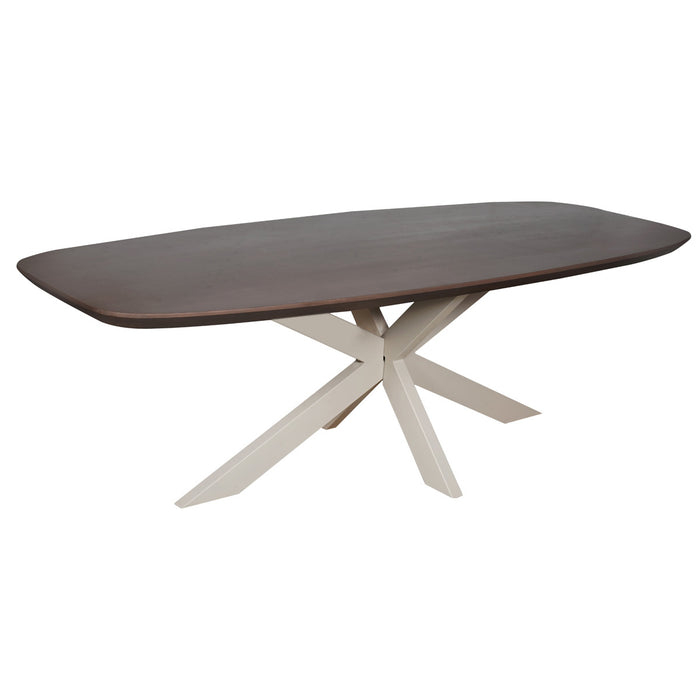 StarFurn - Eettafel Deens Ovaal Walnoot|Beige - 200x100x76cm - Madison