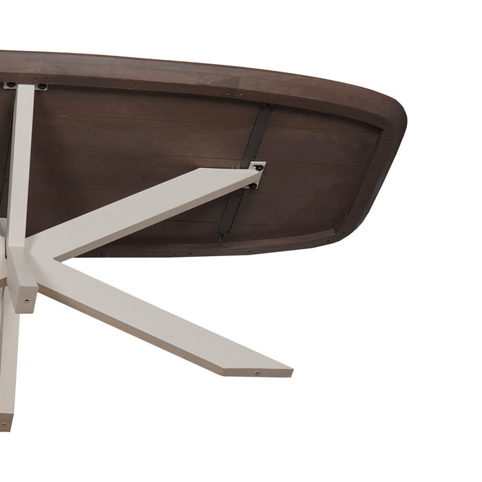 StarFurn - Eettafel Deens Ovaal Walnoot|Beige - 200x100x76cm - Madison