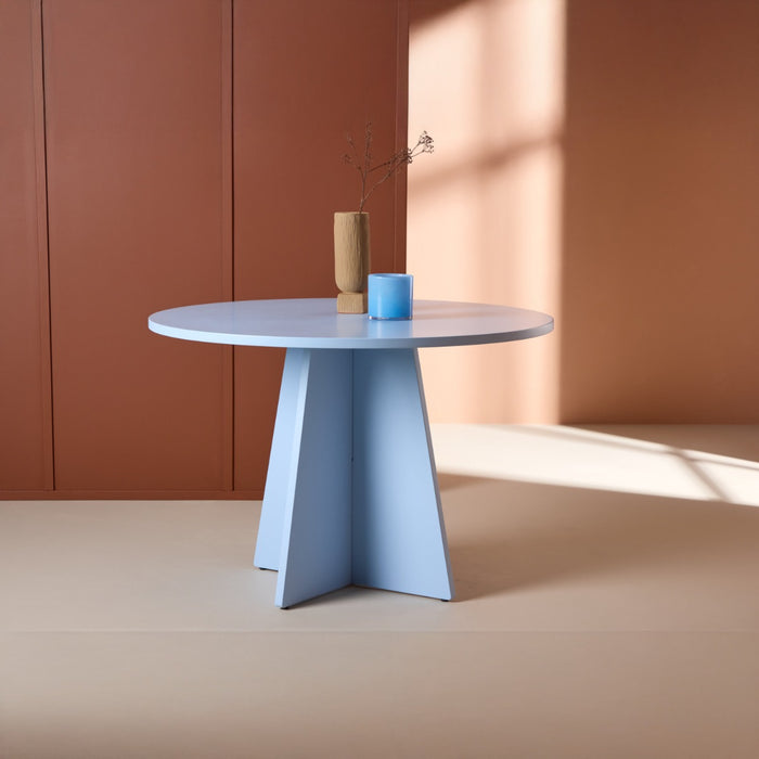 Fjôrd - Eettafel Rond - Blauw MDF - 1105cm - Bootcut