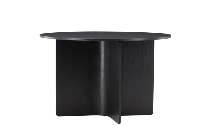Fjôrd - Eettafel Rond - Zwart - 120x120x76cm - Tyresö