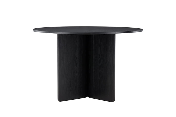 Fjôrd - Eettafel Rond - Zwart - 120x120x76cm - Tyresö