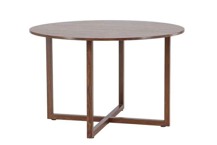 Fjôrd - Eettafel Rond - Walnoot - 120x120x75cm - Durango