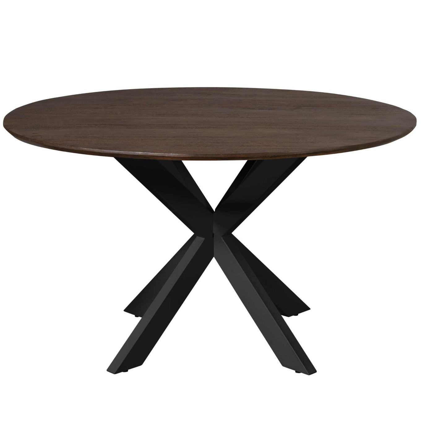 StarFurn - Eettafel Deens Ovaal Bruin|Zwart - 150x150x76cm - Madison