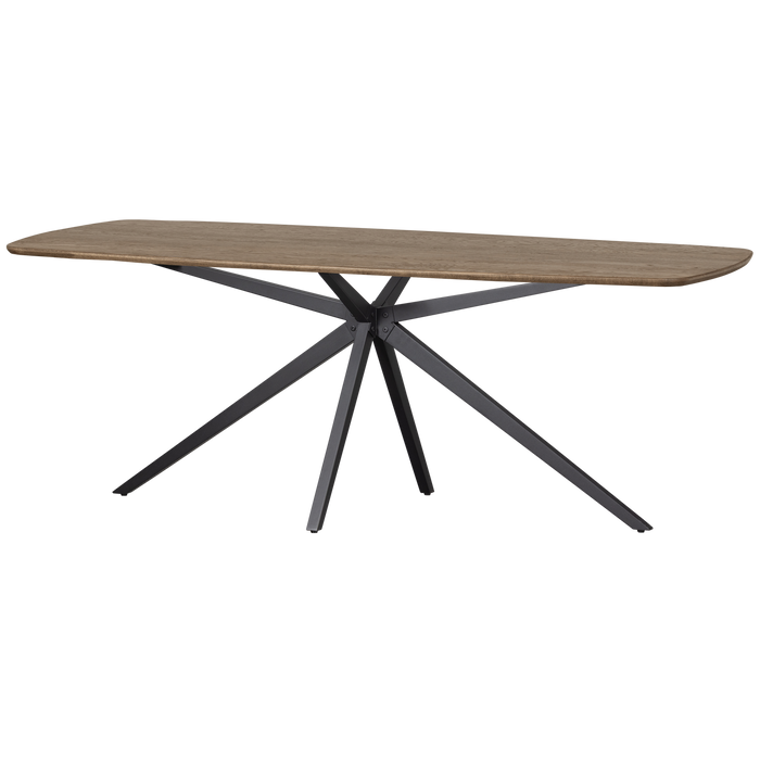 WOOOD Tablo Eettafel Deens Ovaal VJ 200 cm - Eikenhout -Cashmere Brown