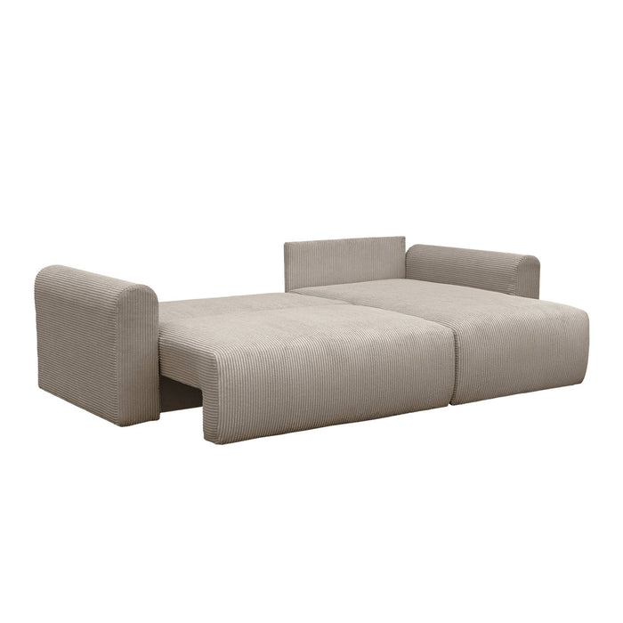 sweeek - 3-zits hoekslaapbank met omwisselbare hoek en opbergruimte in