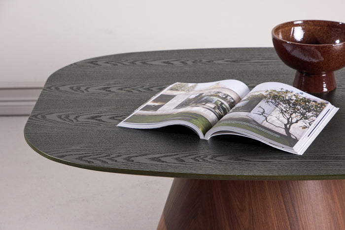 Fjôrd - Salontafel Deens Ovaal - Donkergroen - 120cm - Lanzo