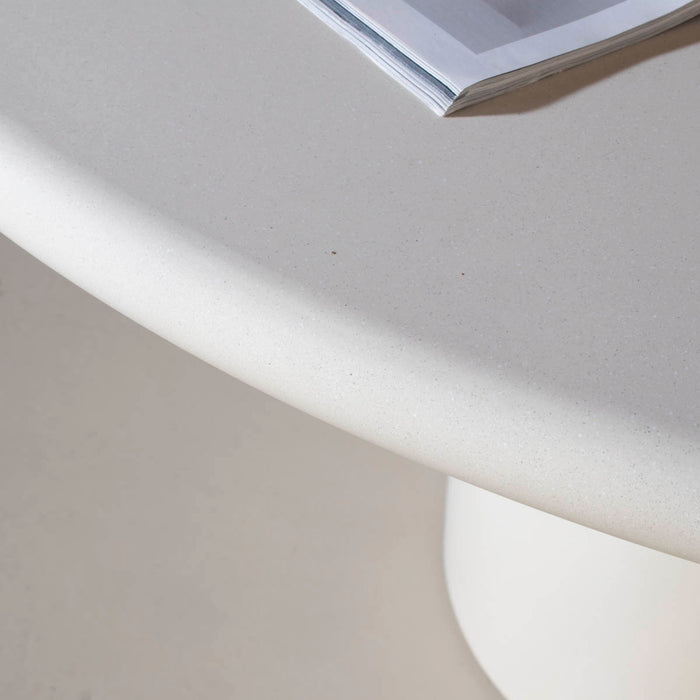 DÉJA Living - Eettafel Rond - Beige Eco Composiet - 130cm - Djurö