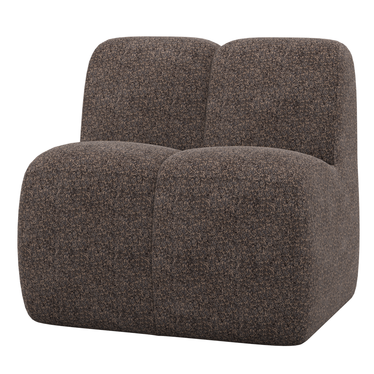 WOOOD Mojo Eetbankje 84 cm Met Rugleuning - Wollig - Bruin