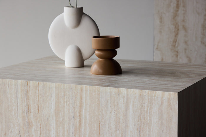 Fjôrd - Salontafel Rechthoek - Travertinlook - 80cm - York