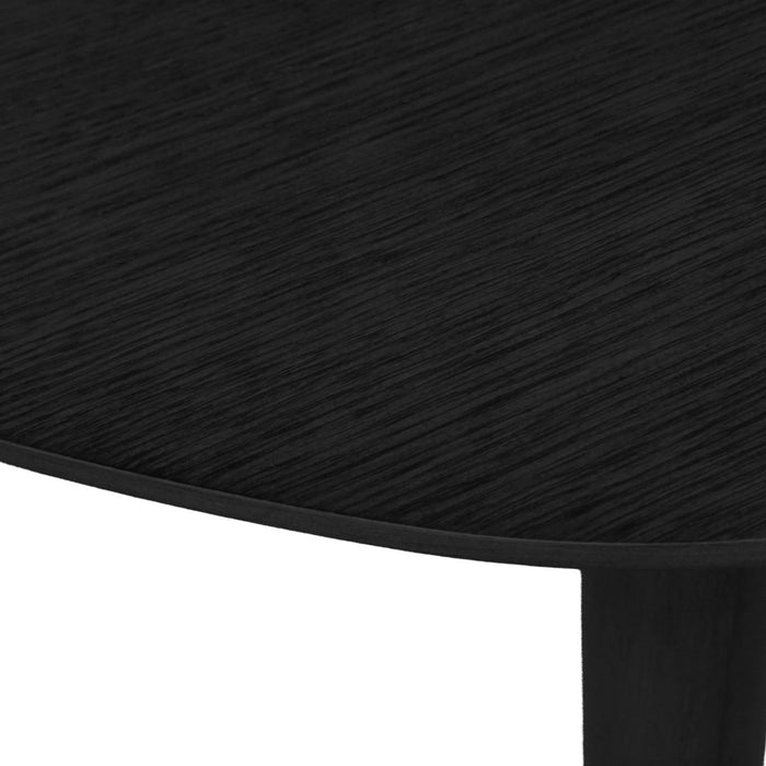 sweeek - Ovale eettafel verlengbaar rubberhout en eiken fineer 4-6