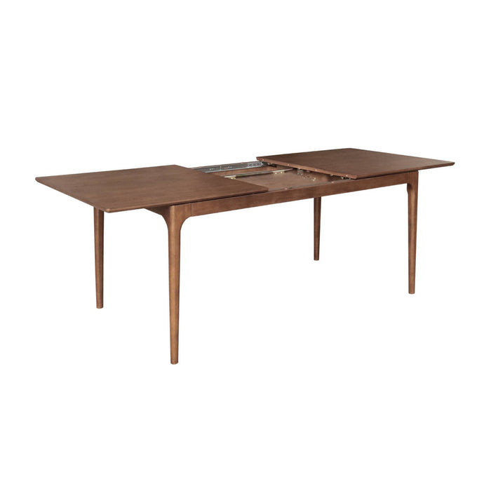 sweeek - Uitschuifbare eettafel rechthoekig rubberhout en essenfineer