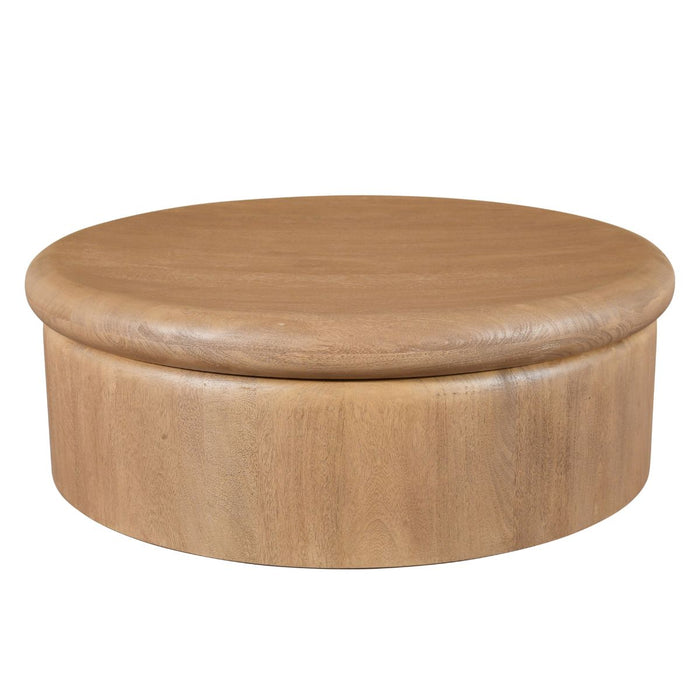 DÉJA Living - Salontafel Naturel Mangohout - 90x90x31cm - Rota