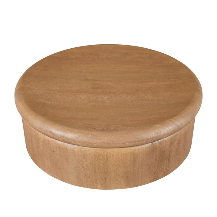 DÉJA Living - Salontafel Naturel Mangohout - 90x90x31cm - Rota