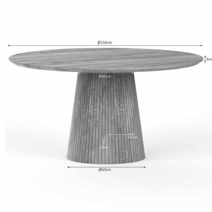 Starfurn Eettafel Solana | 150 cm | Taupe