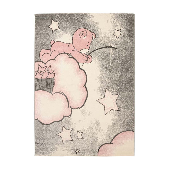 Tapeso Kindervloerkleed - Beer roze - 160x230 cm