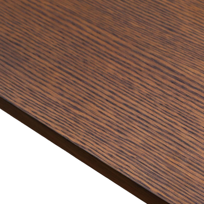 sweeek - Rechthoekige uitschuifbare eettafel van rubberhout en