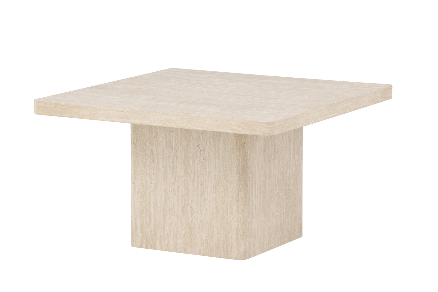 Fjôrd - Salontafel Vierkant - Beige MDF - 80x80x46cm - Qvart